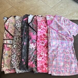 Colorful Patterned Scrub Tops